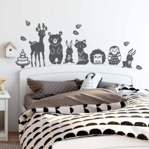 Forest Animals Wall Decal Fox Nursery Bear Room Decor