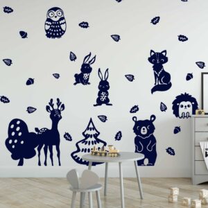 Forest Animals Wall Decal Fox Nursery Bear Room Decor