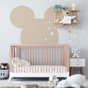 headboard wall decal arch sticker mouse ears, lf149
