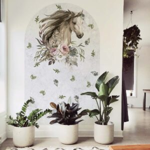 Horse Wall Decals, Arch Sticker, Headboard