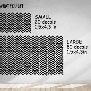 Strip Wall Decal Zig Zag Stickers Lines
