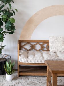 arch headboard sticker — bedroom queen king boho headboard focal