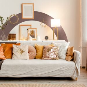 Arch headboard Wall Decal Color Block Sticker