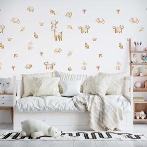 Forest Animals Wall Decals Woodland Stickers Deer Fox Bunny
