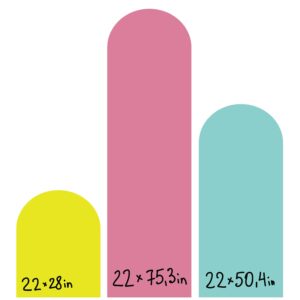 arch wall decal colour block stickers , lf193