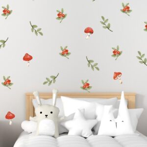 Wall stickers Greenery Leaves forest mushrooms berries