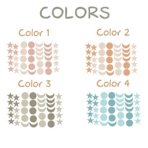 stars moon wall decals