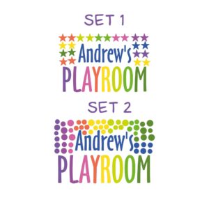 Personalized Name Watercolor Wall Decal | Custom Nursery