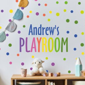 Personalized Name Watercolor Wall Decal | Custom Nursery