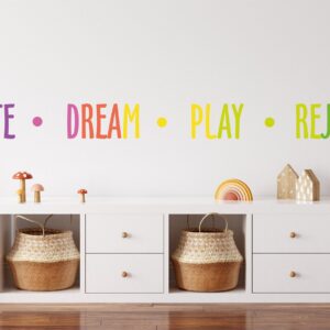 Create Dream Play Rejoice Wall Decals rainbow stickers KL
