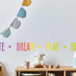 Create Dream Play Rejoice Wall Decals rainbow stickers KL