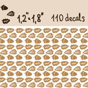 Leaf Wall Decals Acorn Greenery Stickers