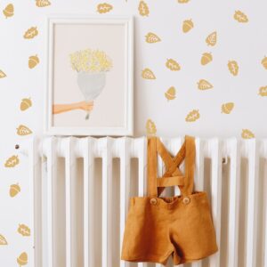 Leaf Wall Decals Acorn Greenery Stickers