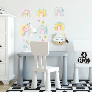 Rainbow wall decals stickers Color Drops
