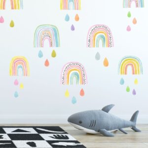 Rainbow wall decals stickers Color Drops