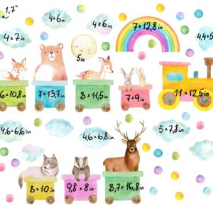 Train Wall Decals Woodland Animals Polka Dots Stickers