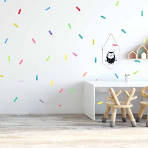 Sprinkle Wall Decals Rainbow Color Polka Dots