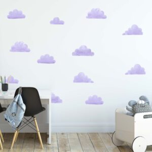 Clouds Wall Decals Rainbow Sticker Sun