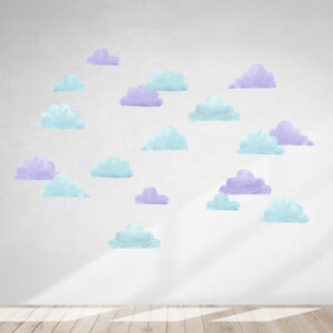Clouds Wall Decals Rainbow Sticker Sun