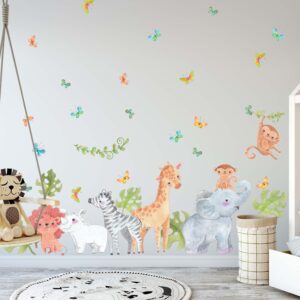 Jungle Animals Wall Decal Safari Nursery Decor