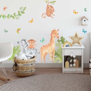 Jungle Animals Wall Decal Safari Nursery Decor