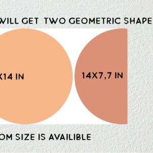 Circle Arch Color Block Wall Decals Stickers