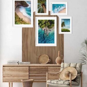 Color block wall decal Large Arch Headboard Wooden