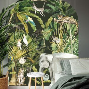 Safari Wall Decals Large Jungle Animals Arch