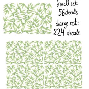 Bamboo Leaf Wall Decals Greenery Stickers