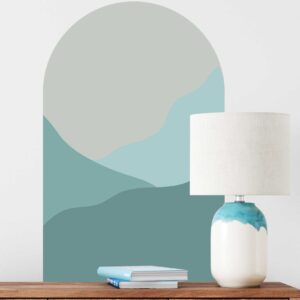 Arch Wall Decal Boho Headboard Sand Wave Sticker, KL 0005