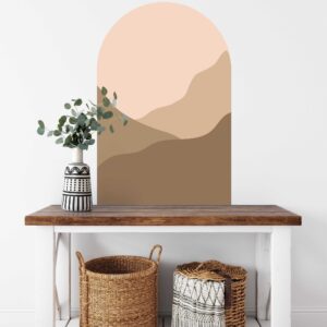 Arch Wall Decal Boho Headboard Sand Wave Sticker, KL 0005
