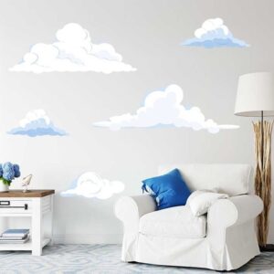 Dreamy White Cloud Wall Decals for Nursery
