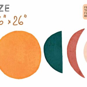 Sun Wall Decal Moon Phases Sticker