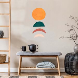 Sun Wall Decal Moon Phases Sticker