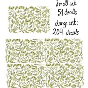 Greenery Leaf Wall Decals Plant Stickers