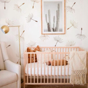 Dandelion Seed Boho Wall Decal Flower Stickers Cottagecore