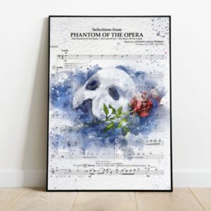 Phantom of the Opera poster musical print