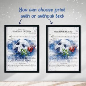 Phantom of the Opera poster musical print