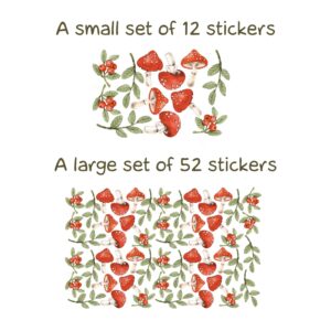 Wall stickers Greenery Leaves forest mushrooms berries