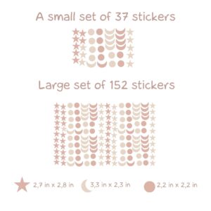 stars moon wall decals