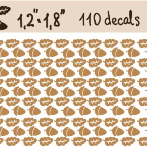 Acorn Wall Decals Leaf Stickers