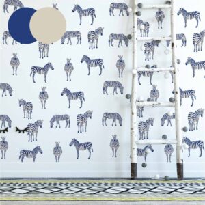 zebra wall decals horse sticker, lf246