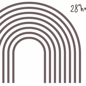 arch wall decal headboard, modern vinyl or fabric sticker, boho bedroom wall decor lf253