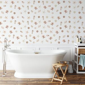 Starfish shells fish Wall Decals seahorses boho Stickers