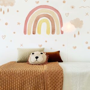 Rainbow Wall Decals Stars Clouds Stickers