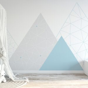 Geometric Mountains Wall Decal
