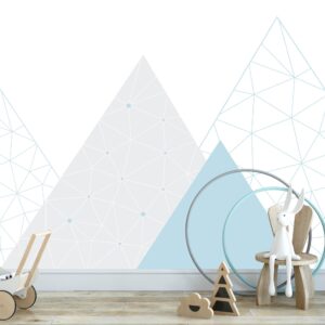 Geometric Mountains Wall Decal