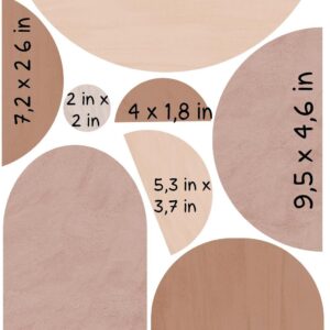 Arch stickers set Textured boho Decor