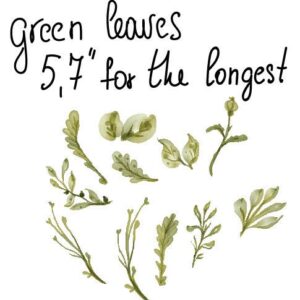 Greenery Leaf Wall Decals Plant Stickers