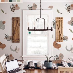 Spots Color Wall Decals Boho Greenery Stickers